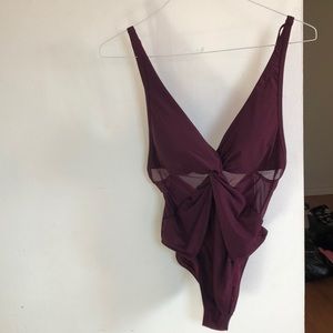 Dark purple Michael Kors bathing suit
